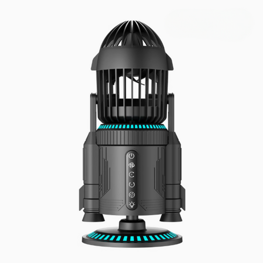 🚀 RGB Rocket Circulator Fan