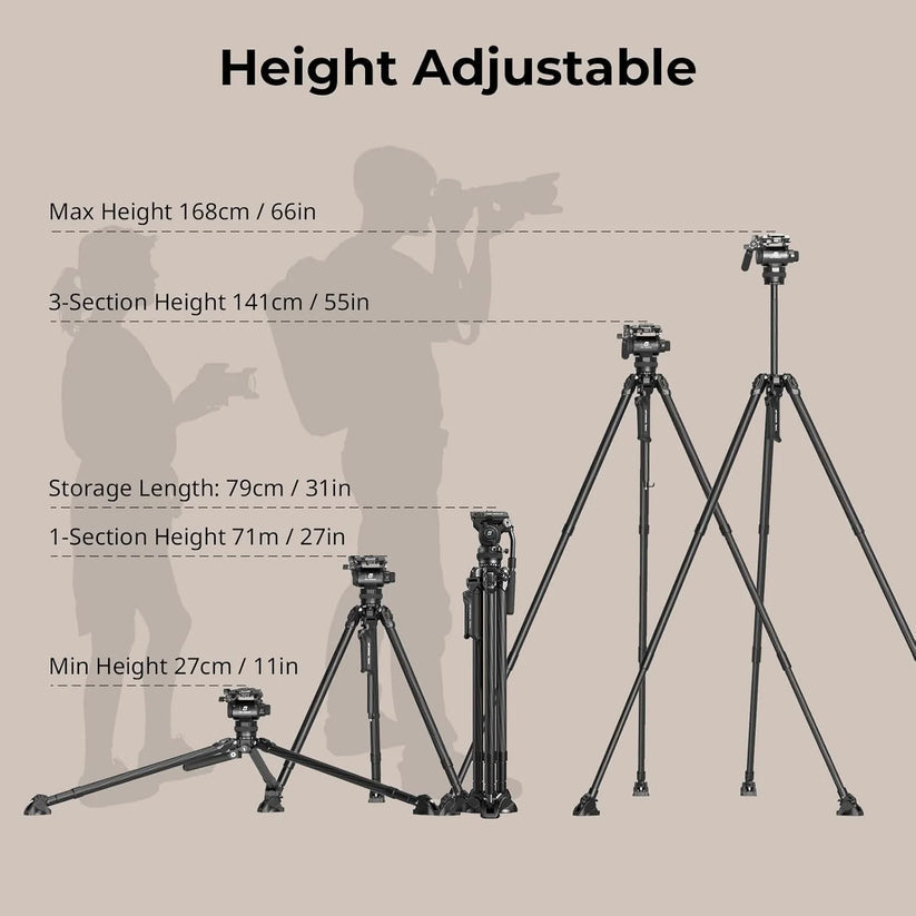 Multi-Functional Hydraulic Carbon Fiber Tripod